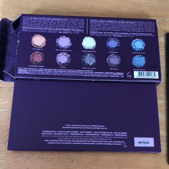 Urban Decay x Prince Let’s Go Crazy 10 Pan Eyeshadow Palette 7.5g NIB - Picture 7 of 13